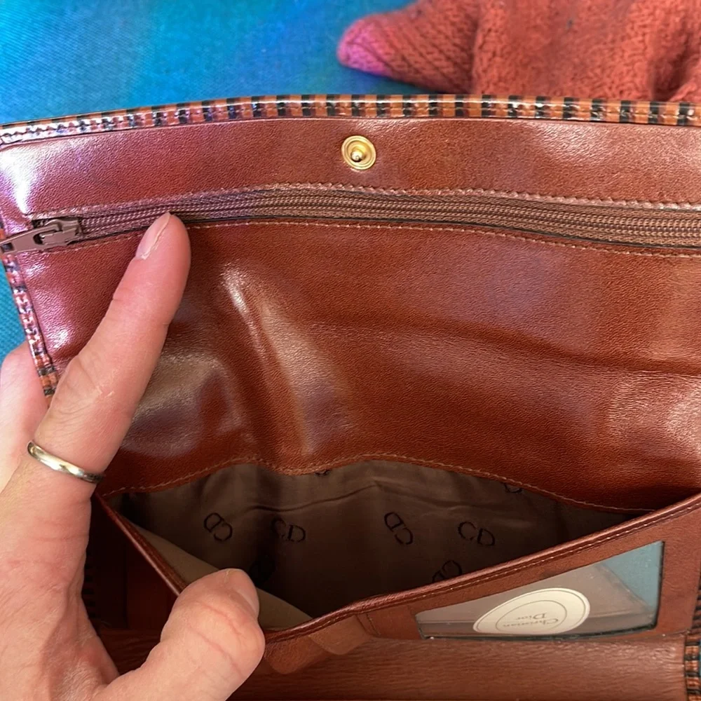 Christian Dior 90s vintage trifold wallet